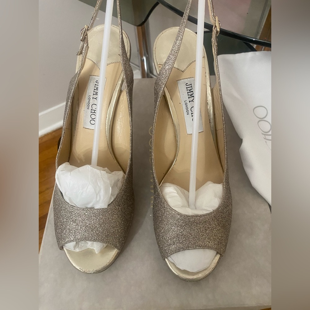 Jimmy Choo Nova Gold platform sandals